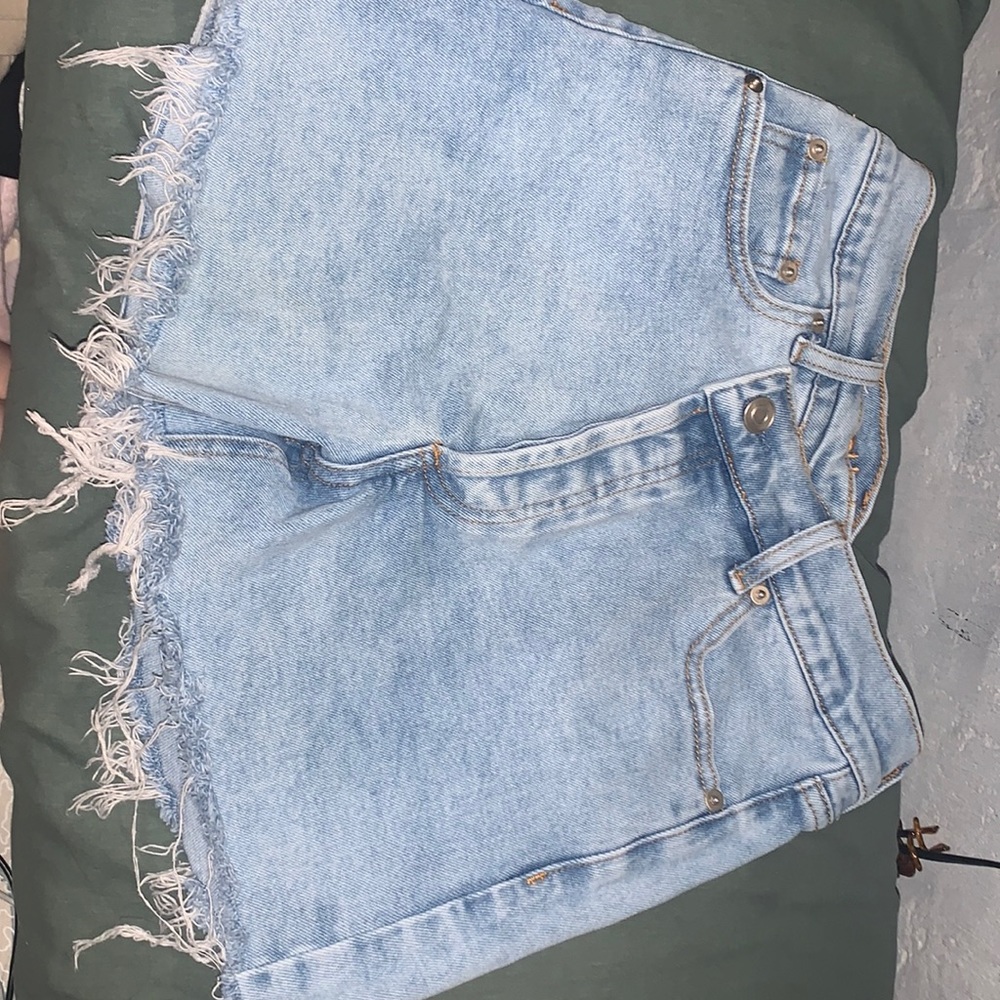 light denim shorts
